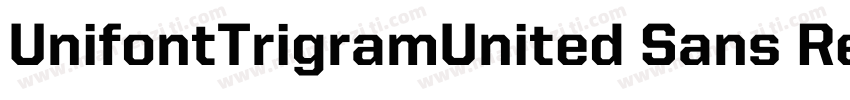 UnifontTrigramUnited Sans Reg字体转换